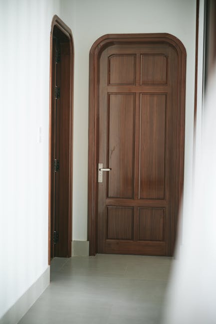 Modern interior wooden door